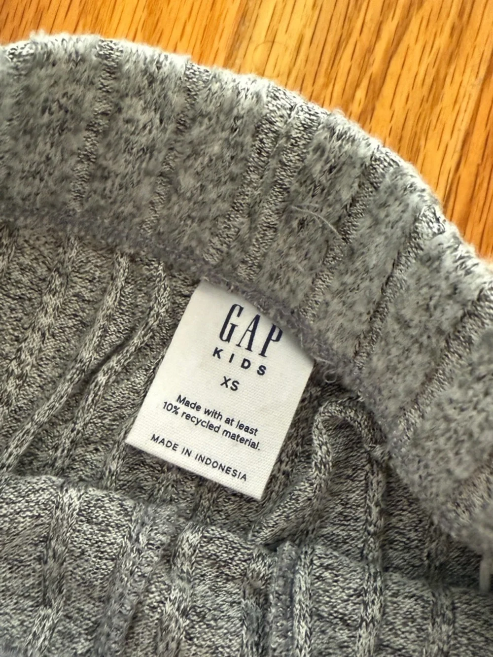 GAP KIDS Girl’s Gray Cozy Ribbed Boxy Hoodie & Jogger Pants Matching Set NEW